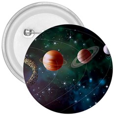 Planet Galaxy Fantasy 3  Buttons by danenraven