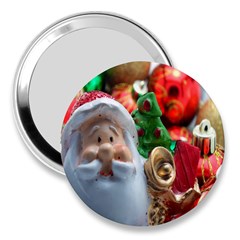 Red Santa 3  Handbag Mirrors by artworkshop