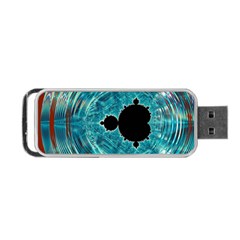 Mandelbrot Apple Fractal Abstract Portable Usb Flash (two Sides) by Wegoenart
