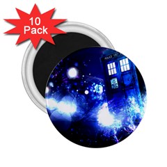 Tardis Background Space 2 25  Magnets (10 Pack)  by Jancukart