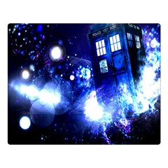 Tardis Background Space Double Sided Flano Blanket (large)  by Jancukart