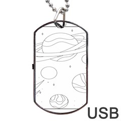 The Cuteness Of Saturn Dog Tag Usb Flash (two Sides) by ConteMonfrey
