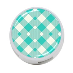 Diagonal Blue Torquoise 4-port Usb Hub (two Sides) by ConteMonfrey