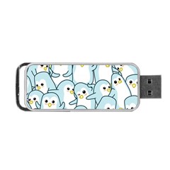Penguin Pattern Portable Usb Flash (one Side) by Wegoenart