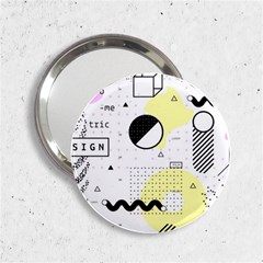 Graphic-design-geometric-background 2 25  Handbag Mirrors by Wegoenart