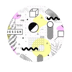 Graphic-design-geometric-background Mini Round Pill Box (pack Of 3) by Wegoenart