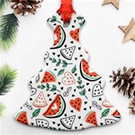 Seamless-vector-pattern-with-watermelons-mint Christmas Tree Ornament (Two Sides) Front