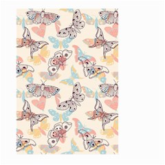 Pattern-with-hand-drawn-butterflies Large Garden Flag (two Sides) by Wegoenart