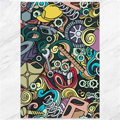 Cartoon-cute-doodles-hand-drawn-auto-service-seamless-pattern Canvas 12  X 18  by Wegoenart