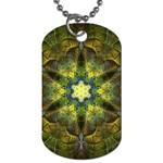 Fractal Fantasy Design Background Dog Tag (Two Sides) Back