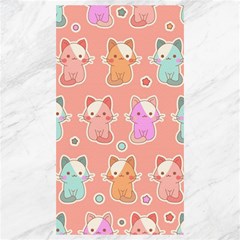 Cute Kawaii Kittens Seamless Pattern Canvas 40  X 72  by Wegoenart