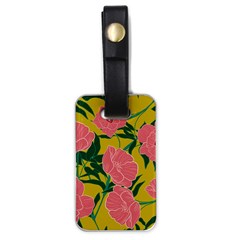 Pink Flower Seamless Pattern Luggage Tag (one Side) by Wegoenart