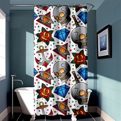 Full Color Flash Tattoo Patterns Shower Curtain 36  X 72  (stall)  by Wegoenart