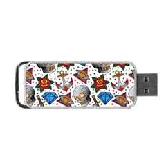 Full Color Flash Tattoo Patterns Portable Usb Flash (two Sides) by Wegoenart