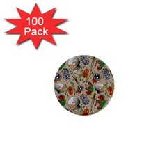 Tattoo Pattern 1  Mini Buttons (100 Pack)  by Wegoenart