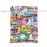 Menton Old Town France  Lightweight Drawstring Pouch (XL) Front