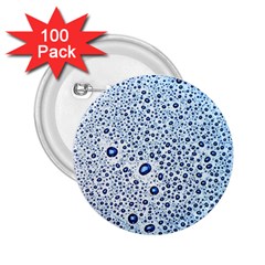 Drop Water Background Macro Splash Rain Drink 2 25  Buttons (100 Pack)  by Wegoenart