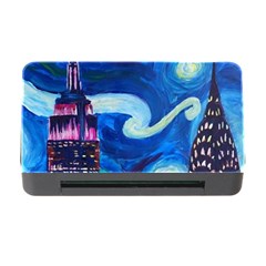 Starry Night In New York Van Gogh Manhattan Chrysler Building And Empire State Building Memory Card Reader With Cf by danenraven