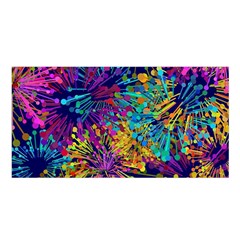 Illustration Graphics Design Art Satin Shawl 45  X 80  by Wegoenart