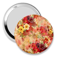 Seamless Pattern Textile Surface Luxury Vintage 3  Handbag Mirrors by Wegoenart