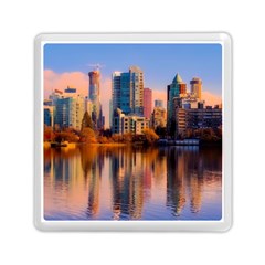 Vancouver Canada Sea Ocean Reflections Skyline Memory Card Reader (square) by danenraven