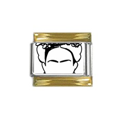 Frida Kahlo  Gold Trim Italian Charm (9mm) by Sobalvarro