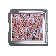 Japanese Sakura Background Mega Link Italian Charm (18mm) by artworkshop