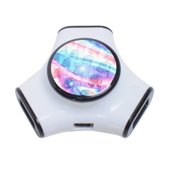 Polygons Bokeh Geometric Art Geometric Background 3-port Usb Hub by Ravend