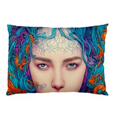 Pepper Colors Girl Pillow Case (two Sides) by Sparkle