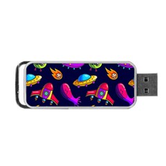 Space Pattern Portable Usb Flash (one Side) by Pakemis