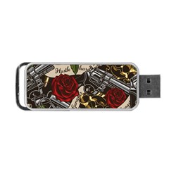 Seamless Vector Pattern Portable Usb Flash (two Sides) by Pakemis
