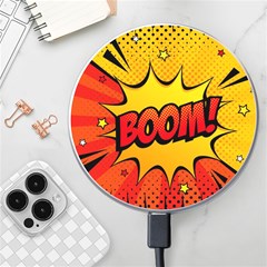 Explosion Boom Pop Art Style Wireless Charger by Pakemis