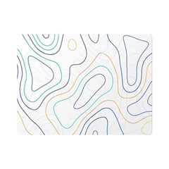 Abstract Colorful Topographic Map Design Vector Flano Blanket (mini) by Pakemis