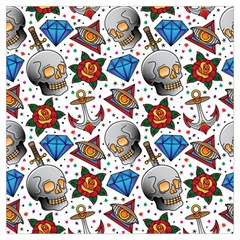 Full Color Flash Tattoo Patterns Lightweight Scarf  by Pakemis