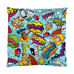 Comic Elements Colorful Seamless Pattern Standard Cushion Case (one Side) by Pakemis