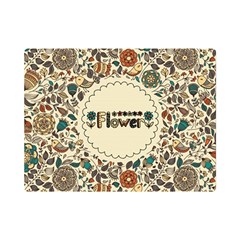Seamless Pattern With Flower Birds Flano Blanket (mini) by Pakemis