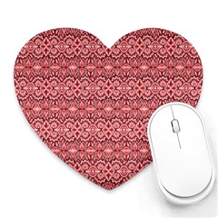 Pink-art-with-abstract-seamless-flaming-pattern Heart Mousepad by Pakemis