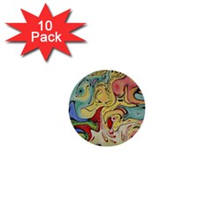 Abstract Art 1  Mini Buttons (10 Pack)  by gasi