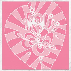 Pink Zendoodle Canvas 12  X 12  by Mazipoodles