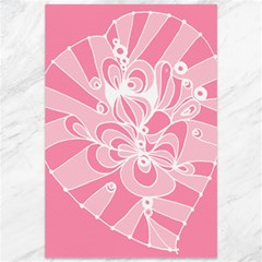 Pink Zendoodle Canvas 12  X 18  by Mazipoodles