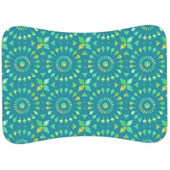 Kaleidoscope Jericho Jade Velour Seat Head Rest Cushion by Mazipoodles