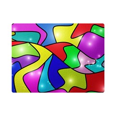 Colorful Abstract Art Flano Blanket (mini) by gasi