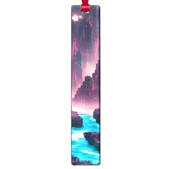Urban City Cyberpunk River Cyber Tech Future Large Book Marks by Uceng