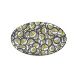 Gong Instrument Motif Pattern Sticker (Oval) Front