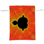 Fractal Mandelbrot Set Pattern Art Lightweight Drawstring Pouch (XL) Back