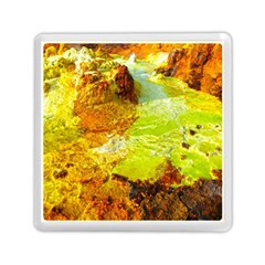 Lake Dallol In Danakil Depression Ethiopia Memory Card Reader (square) by danenraven