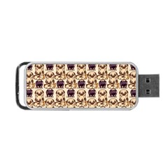Pugs Portable Usb Flash (one Side) by Sparkle