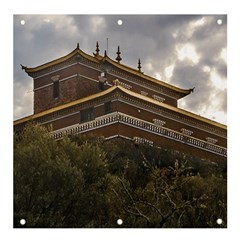 Buddhist Temple, Lavalleja, Uruguay Banner And Sign 4  X 4  by dflcprintsclothing