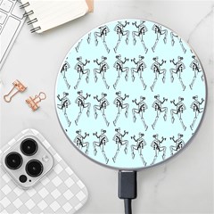 Jogging Lady On Blue Wireless Charger by TetiBright