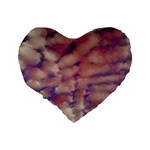 Couds Standard 16  Premium Flano Heart Shape Cushions Back
